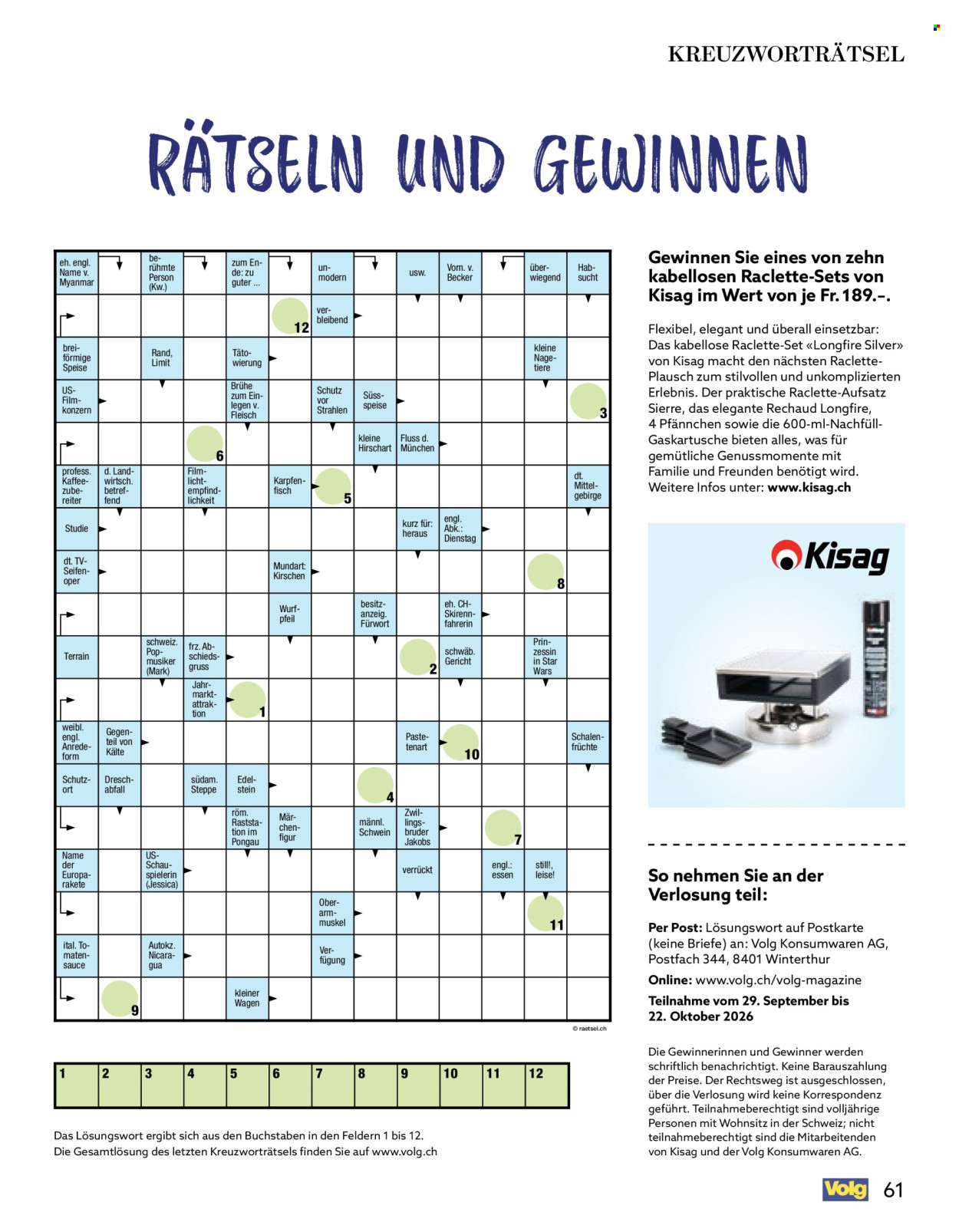 Catalogue Volg - 1.10.2026 - 31.10.2026. Page 61. Page 61
