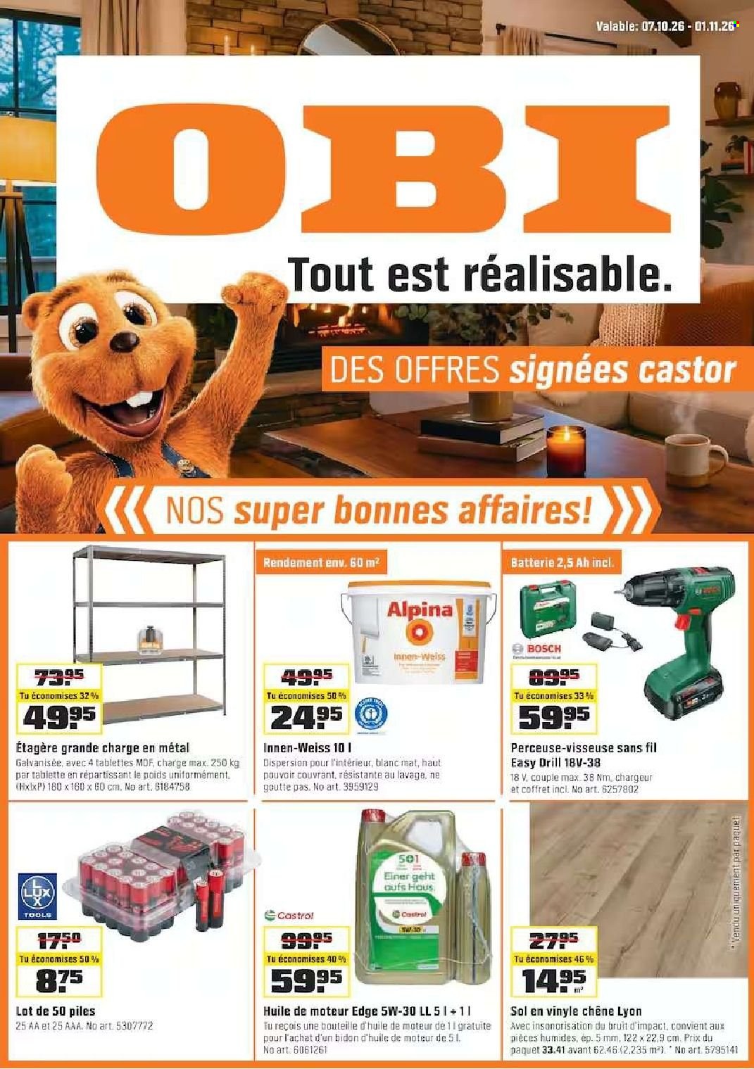 Catalogue OBI - 7.10.2026 - 1.11.2026. Page 1. Page 1