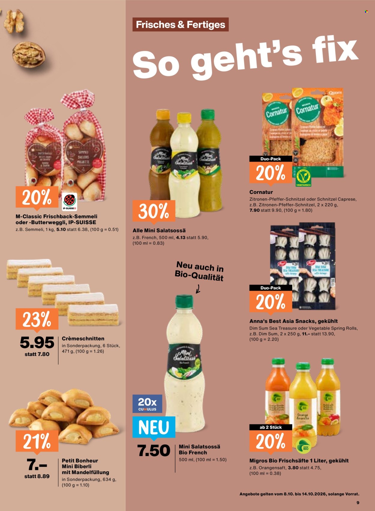 Catalogue Migros - 8.10.2026 - 14.10.2026. Page 9. Page 9