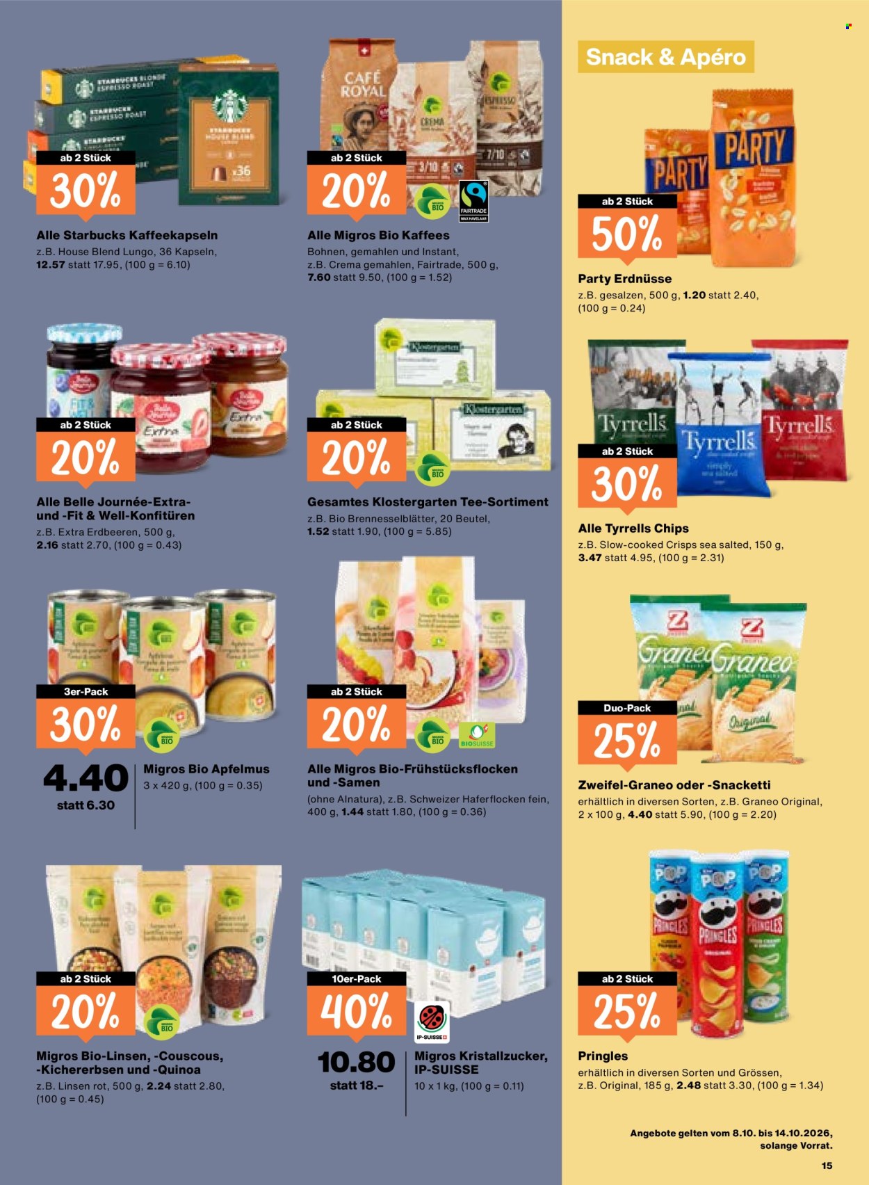 Catalogue Migros - 8.10.2026 - 14.10.2026. Page 15. Page 15