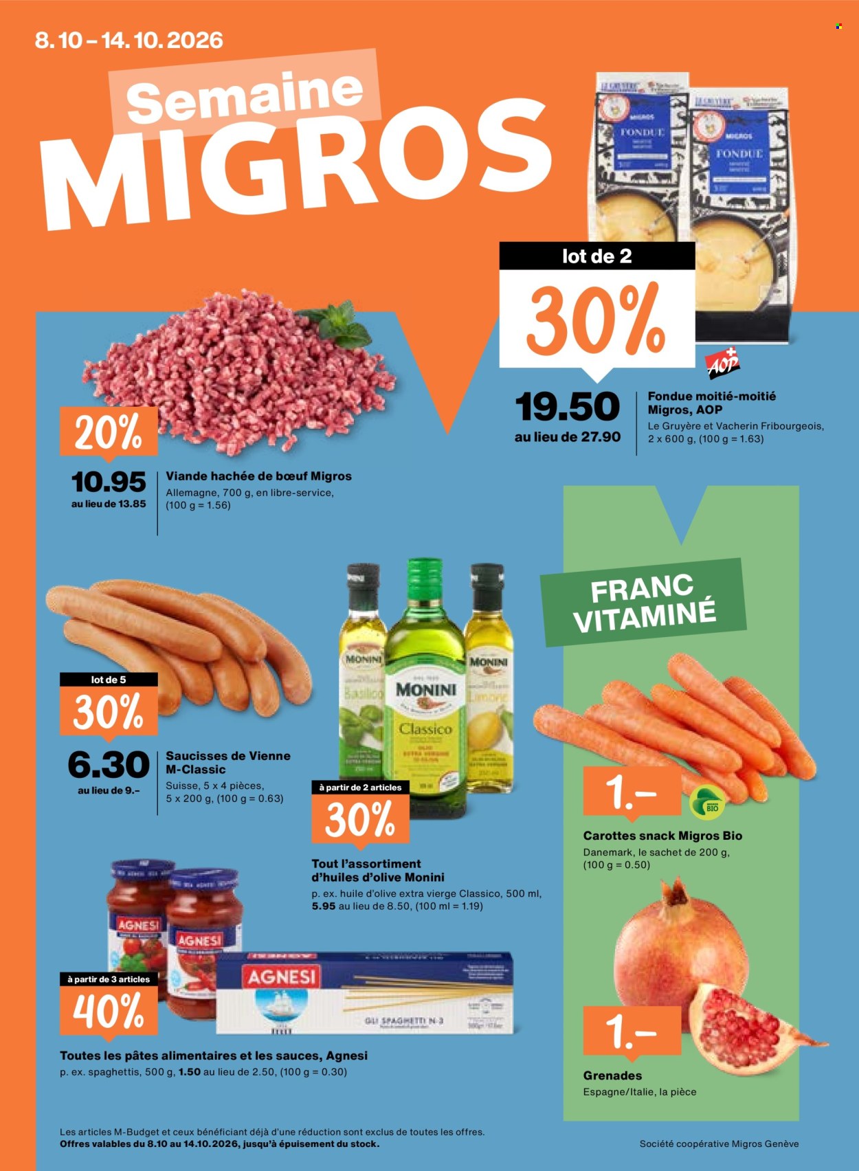 Catalogue Migros - 8.10.2026 - 14.10.2026. Page 1. Page 1
