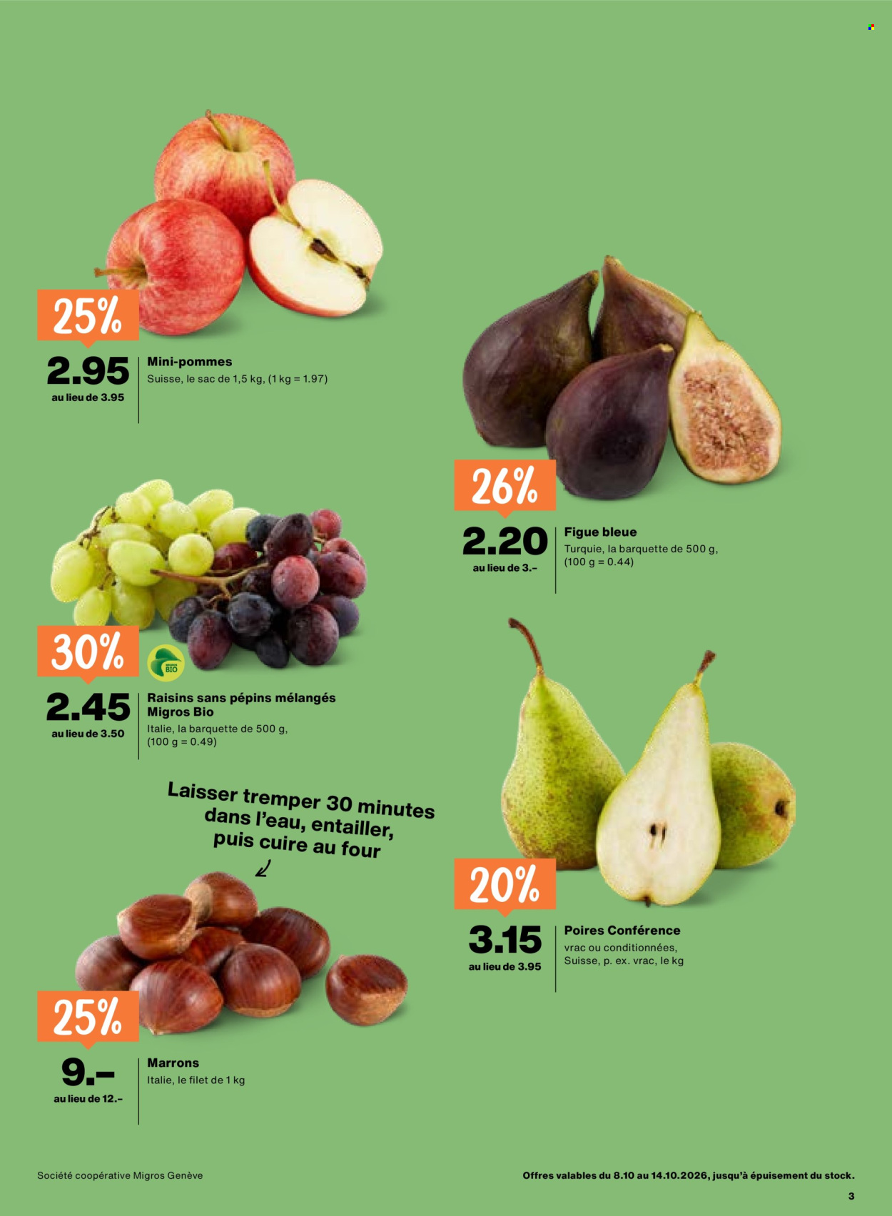 Catalogue Migros - 8.10.2026 - 14.10.2026. Page 3. Page 3