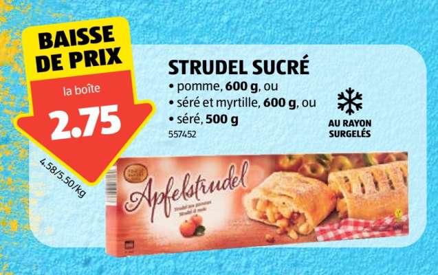 STRUDEL SUCRÉ