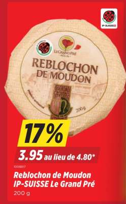Reblochon de Moudon IP-SUISSE Le Grand Pré