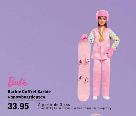 Barbie Coffret Barbie «snowboardeuse»