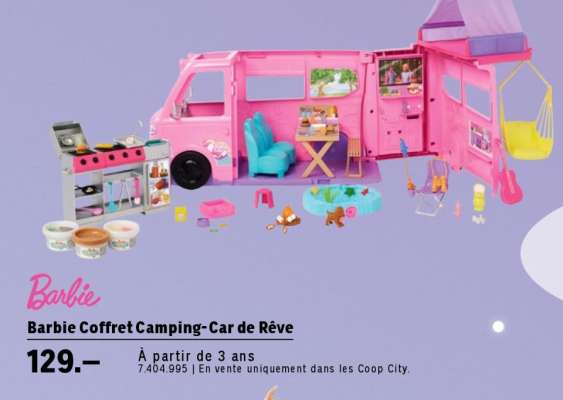 Barbie Coffret Camping-Car de Rêve