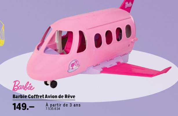 Barbie Coffret Avion de Rêve