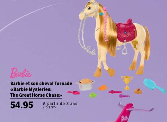 Barbie et son cheval Tornade