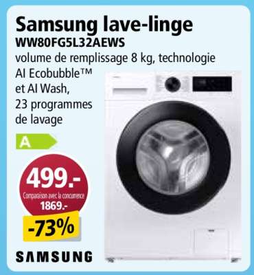 Samsung lave-linge