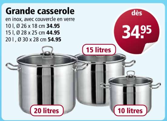 Grande casserole