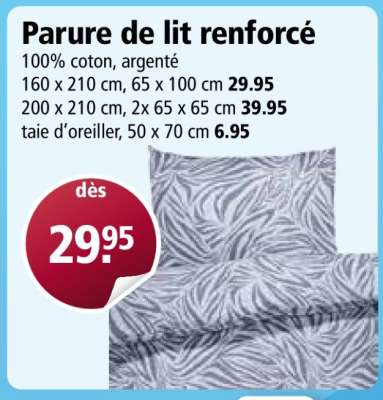 Parure de lit renforcé