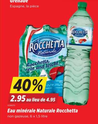 Eau minérale Naturale Rocchetta
