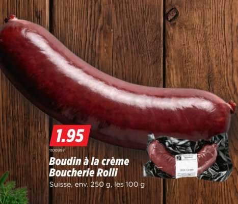 Boudin à la crème