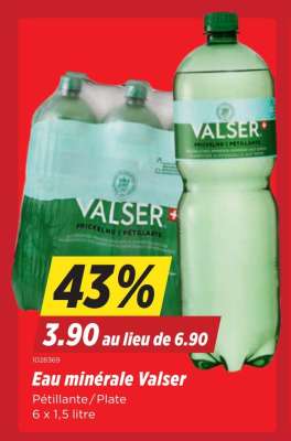 Eau minérale Valser