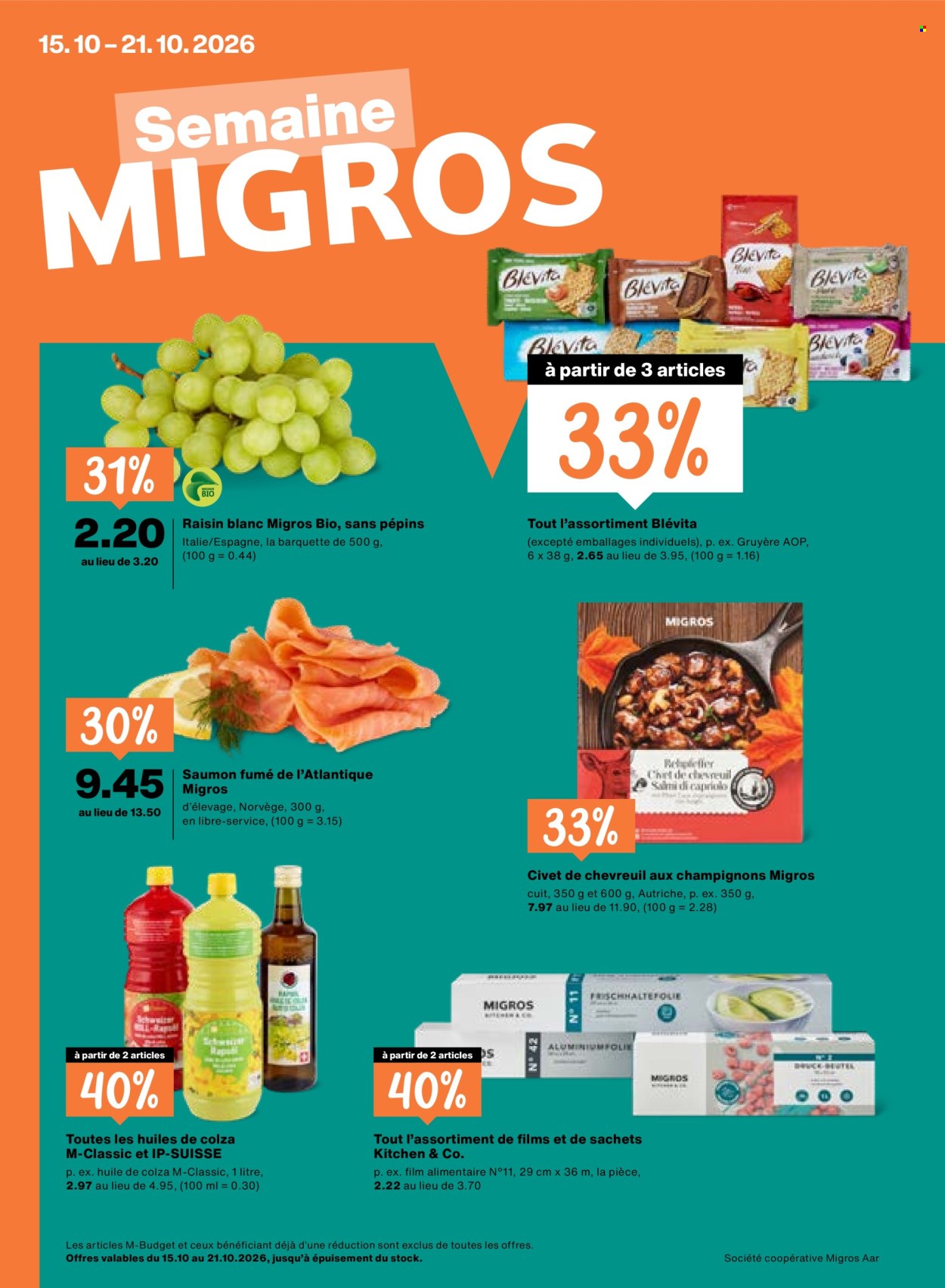Catalogue Migros - 15.10.2026 - 21.10.2026. Page 1. Page 1