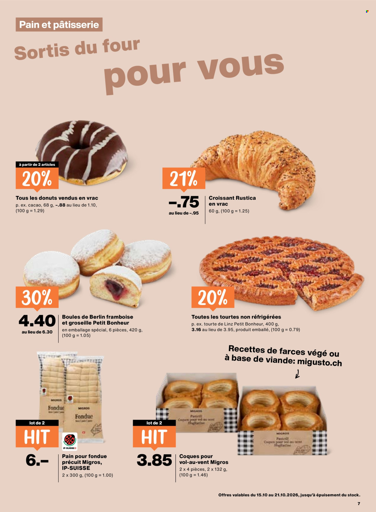 Catalogue Migros - 15.10.2026 - 21.10.2026. Page 7. Page 7