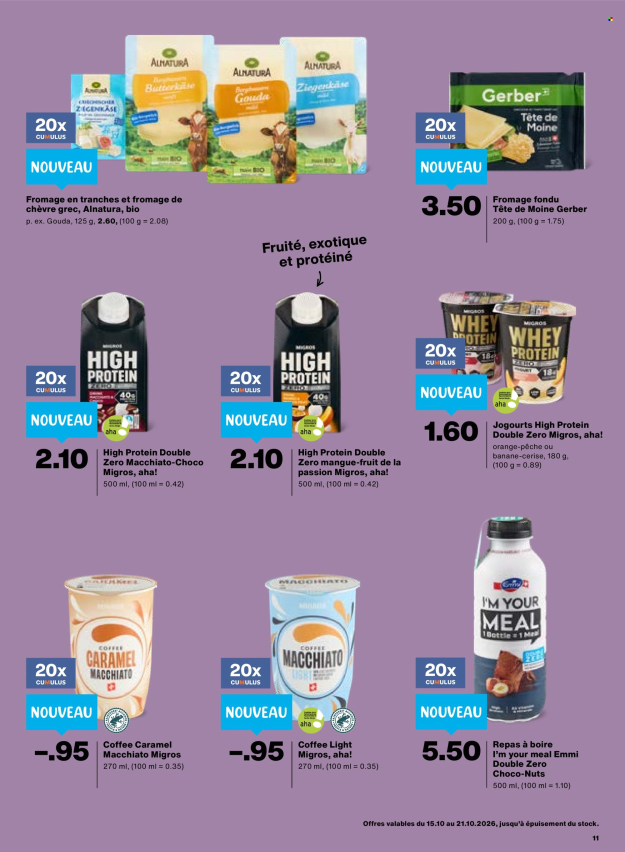 Catalogue Migros - 15.10.2026 - 21.10.2026. Page 11. Page 11