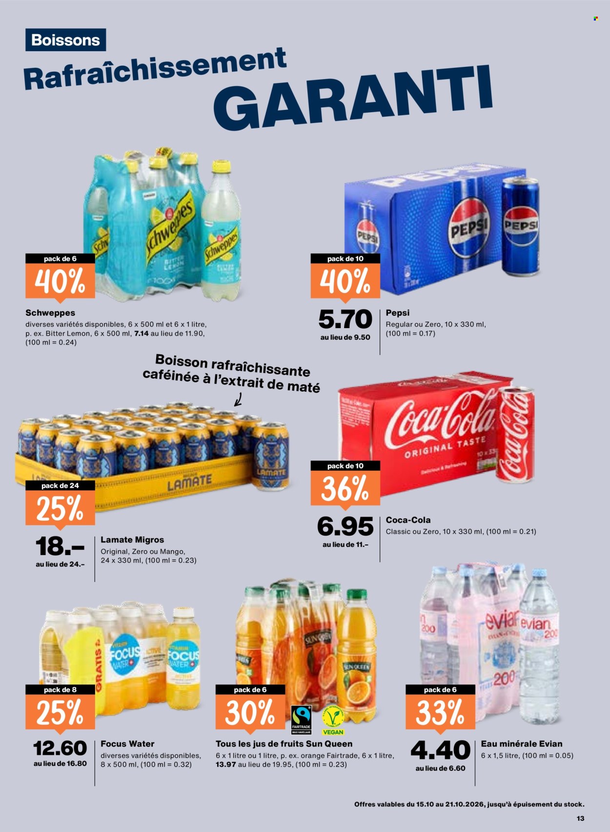 Catalogue Migros - 15.10.2026 - 21.10.2026. Page 13. Page 13