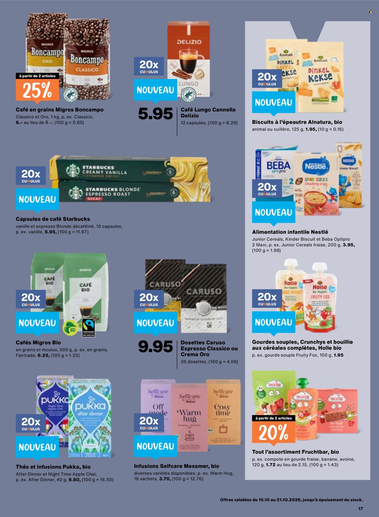 Catalogue Migros - 15.10.2026 - 21.10.2026. Page 17. Page 17