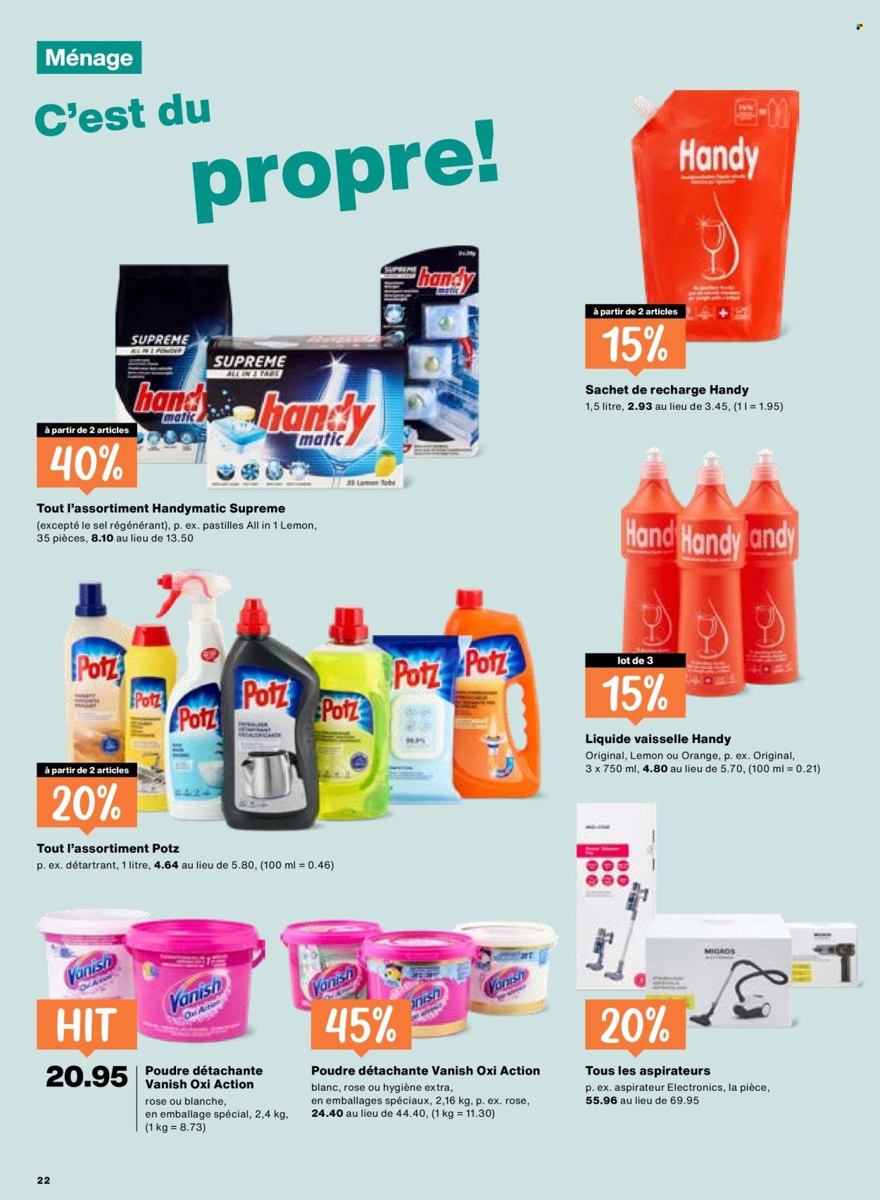 Catalogue Migros - 15.10.2026 - 21.10.2026. Page 22. Page 22