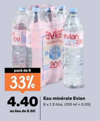 Eau minérale Evian