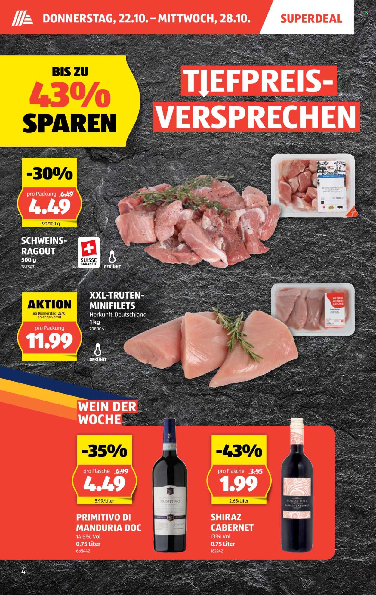 Catalogue Aldi - 22.10.2026 - 28.10.2026. Page 4. Page 4