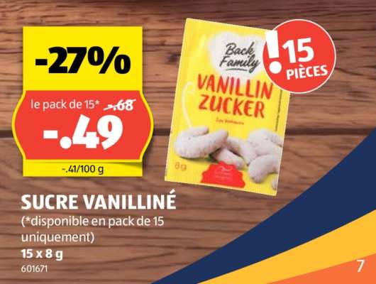 Sucre vanilliné