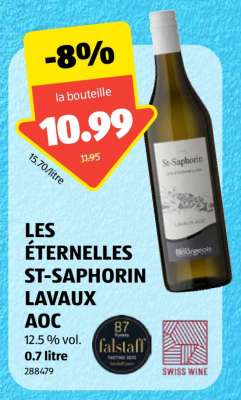 LES ETERNELLES ST-SAPHORIN LAVAUX AOC