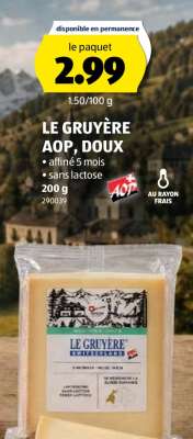 LE GRUYÈRE AOP, DOUX
