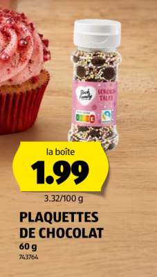 PLAQUETTES DE CHOCOLAT