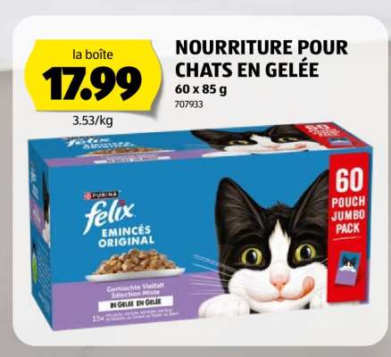 NOURRITURE POUR CHATS EN GELÉE