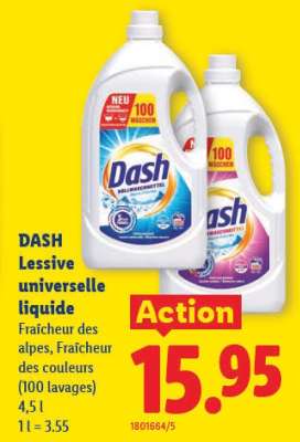 DASH Lessive universelle liquide