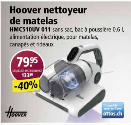 Hoover nettoyeur de matelas
