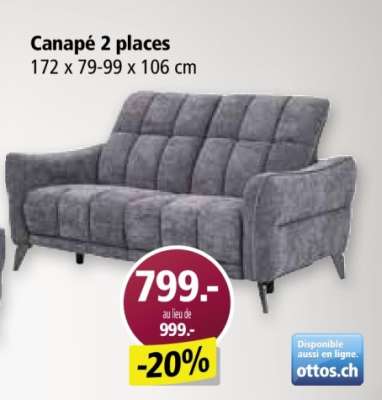 Canapé 2 places