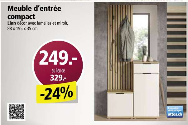 Meuble d'entrée compact