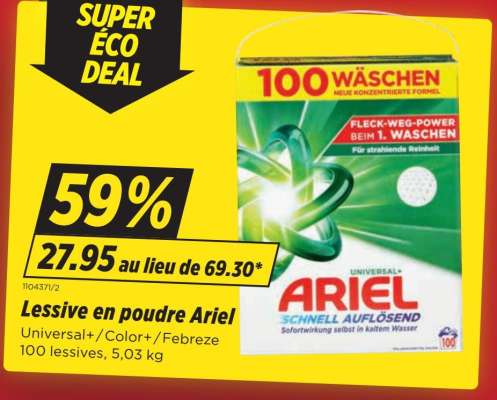 Lessive en poudre Ariel