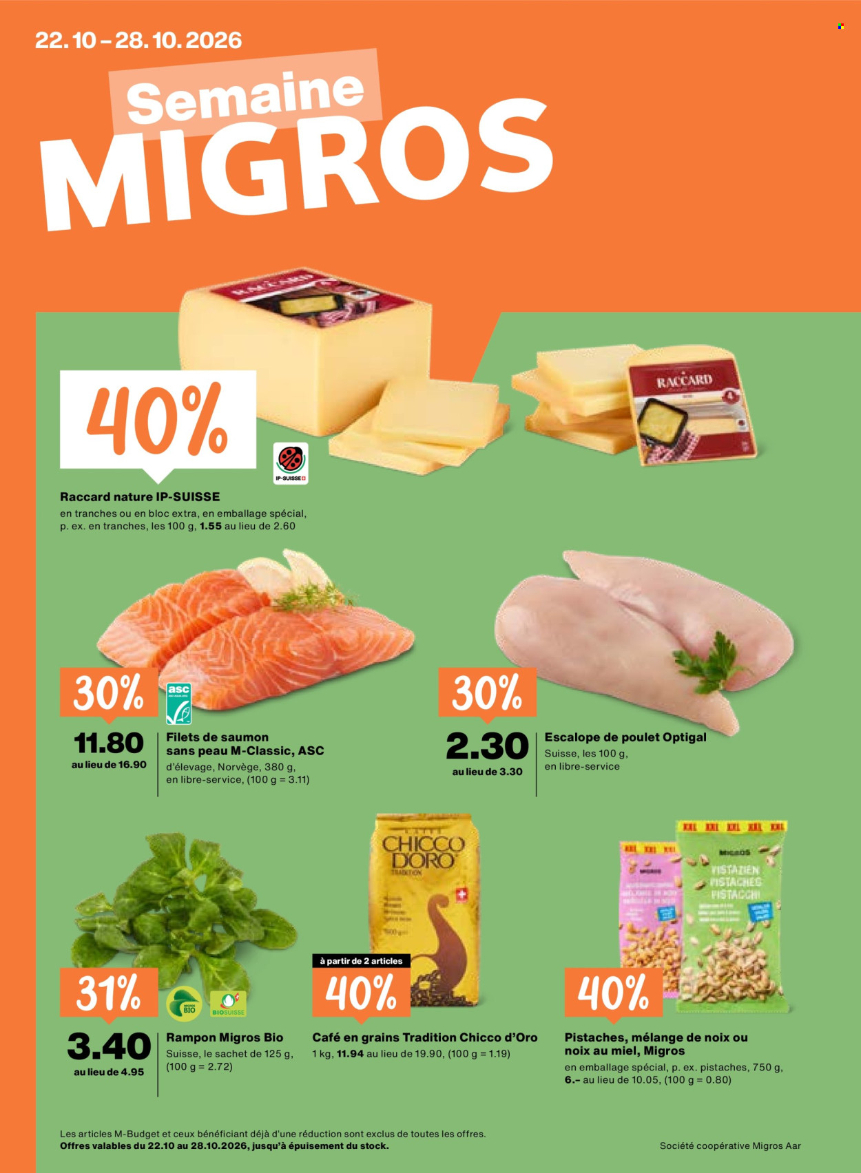 Catalogue Migros - 22.10.2026 - 28.10.2026. Page 1. Page 1