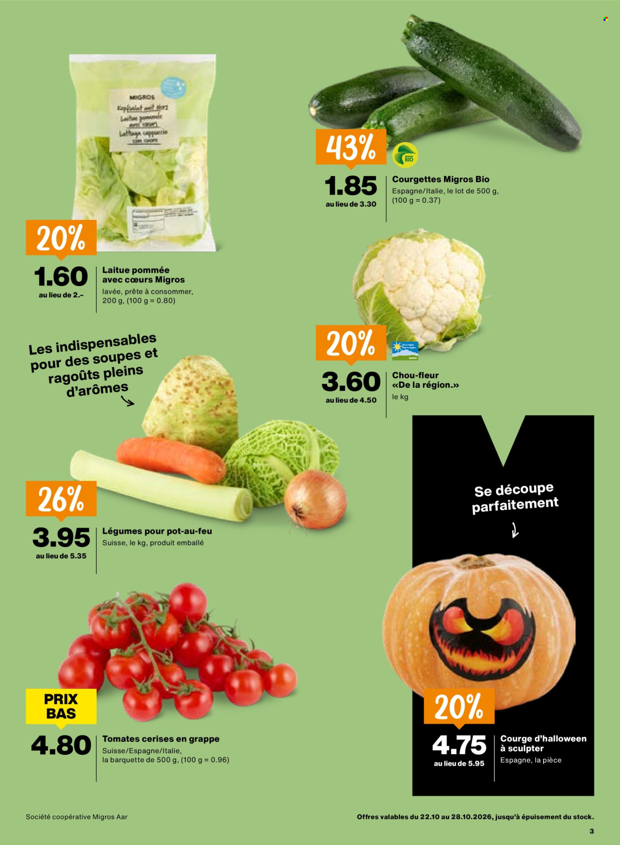 Catalogue Migros - 22.10.2026 - 28.10.2026. Page 3. Page 3