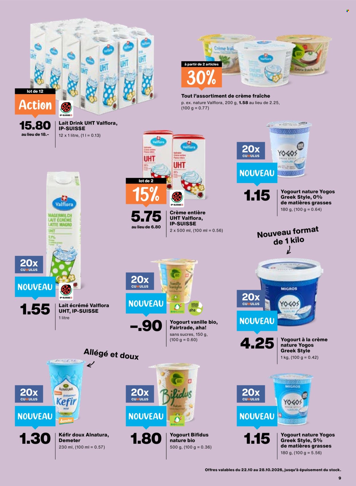 Catalogue Migros - 22.10.2026 - 28.10.2026. Page 9. Page 9
