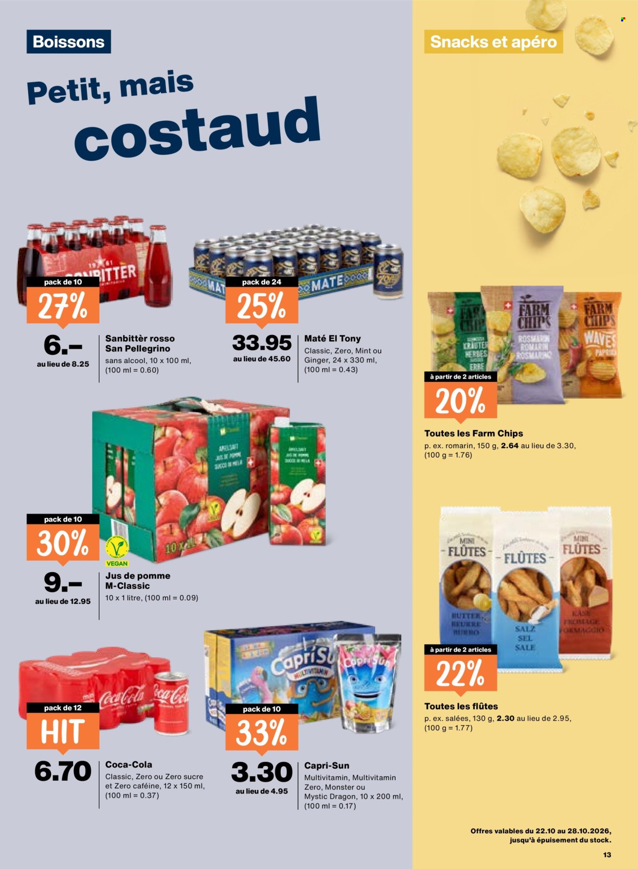 Catalogue Migros - 22.10.2026 - 28.10.2026. Page 13. Page 13