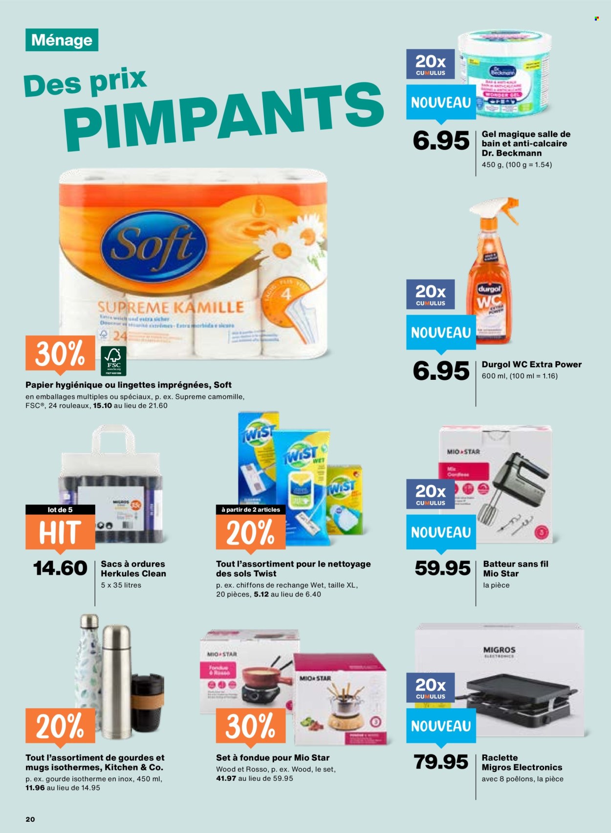Catalogue Migros - 22.10.2026 - 28.10.2026. Page 20. Page 20