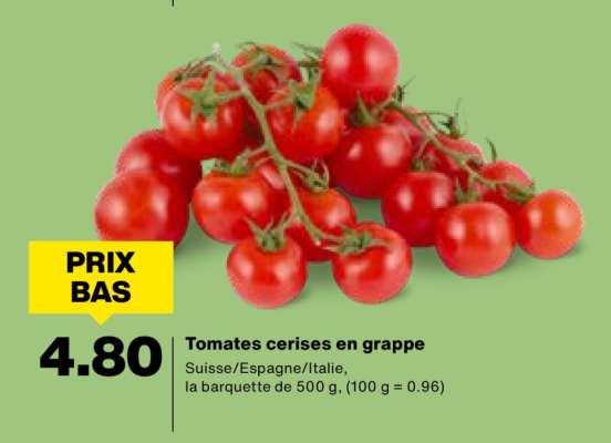 Tomates cerises en grappe