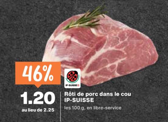 Rôti de porc dans le cou