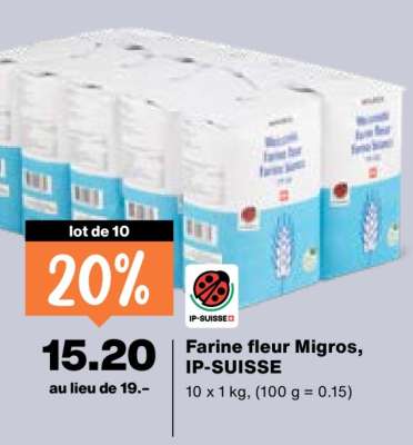 Farine fleur Migros, IP-SUISSE