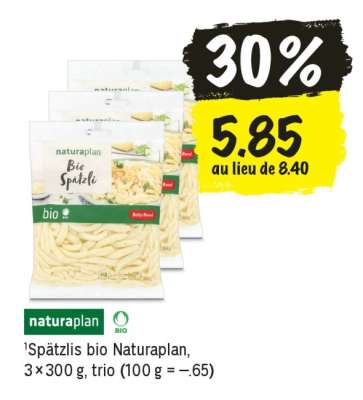 Spätzlis bio Naturaplan
