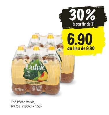 Thé Pêche Volvic