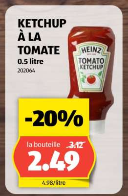 KETCHUP À LA TOMATE