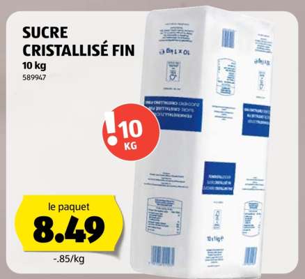 SUCRE CRISTALLISÉ FIN