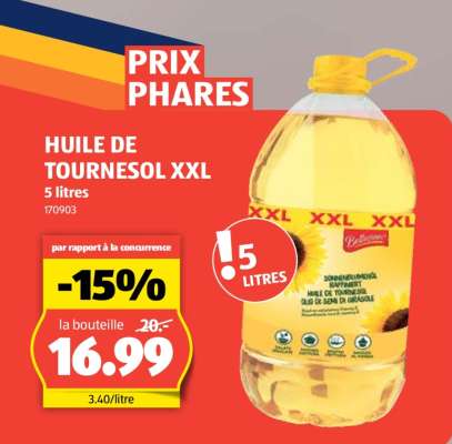 HUILE DE TOURNESOL XXL