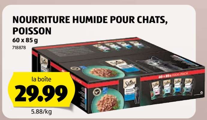 NOURRITURE HUMIDE POUR CHATS, POISSON